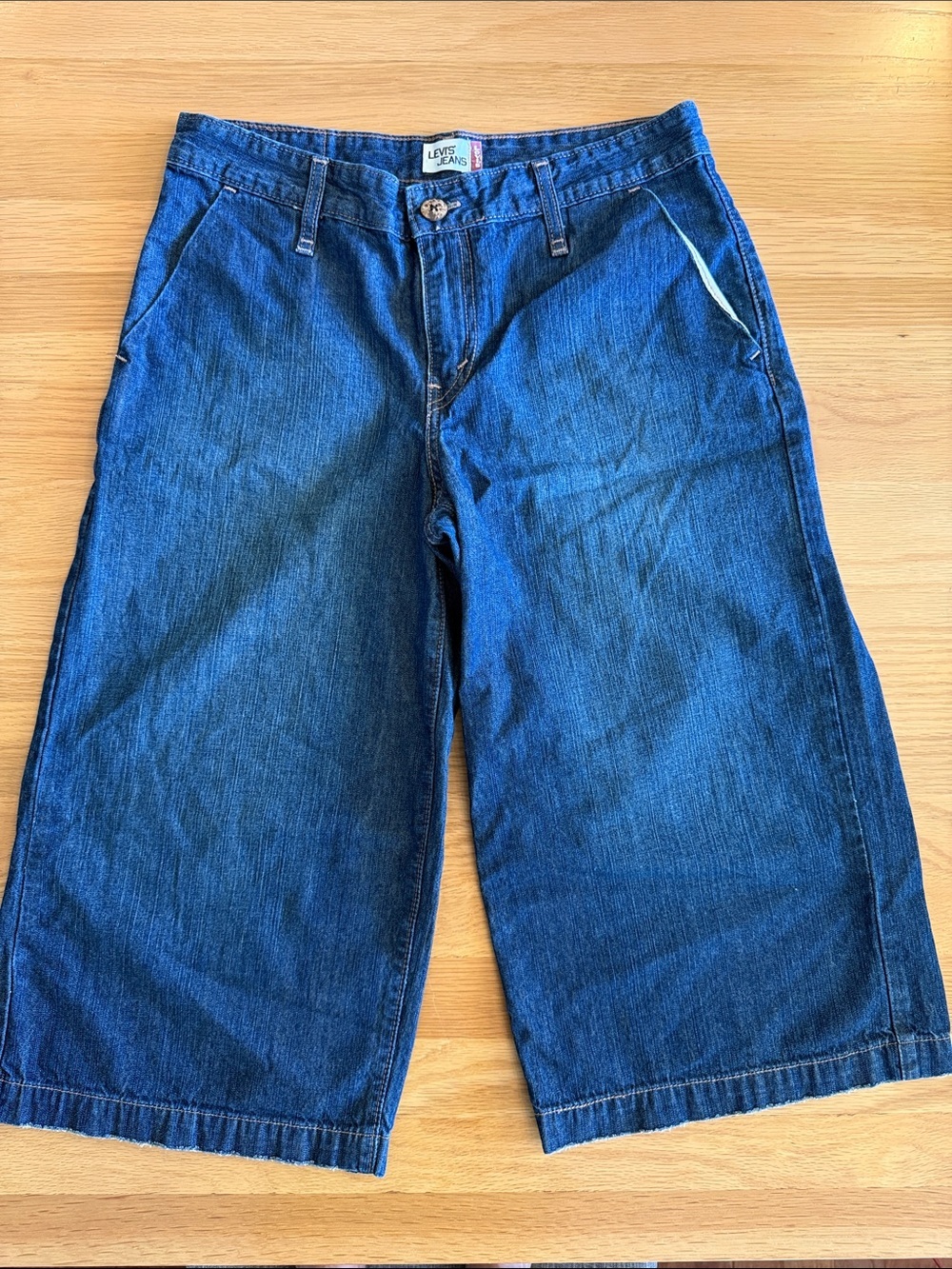 Vintage Levi's Wide-Leg Denim Jorts/Culottes Y2K - Sz 6